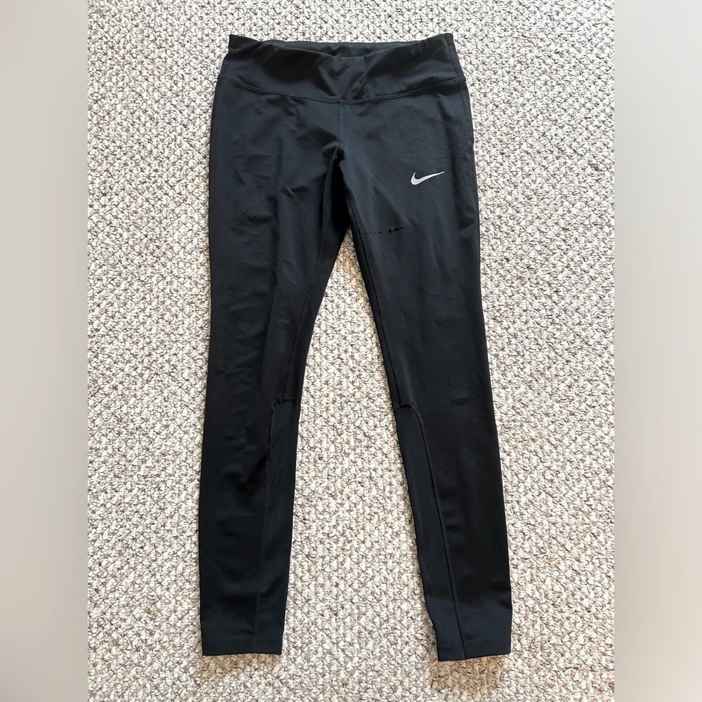 Womens Nike DriFit Running Leggings! Black, Size Medium!